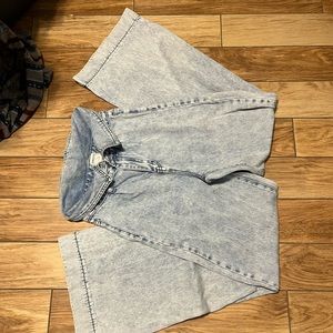 High rise, flared jeans